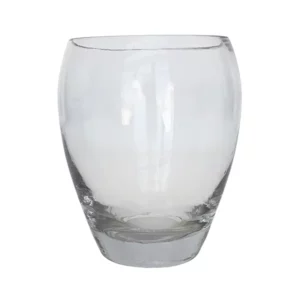 Clear Oval Drinking Glass for Serving Drinks