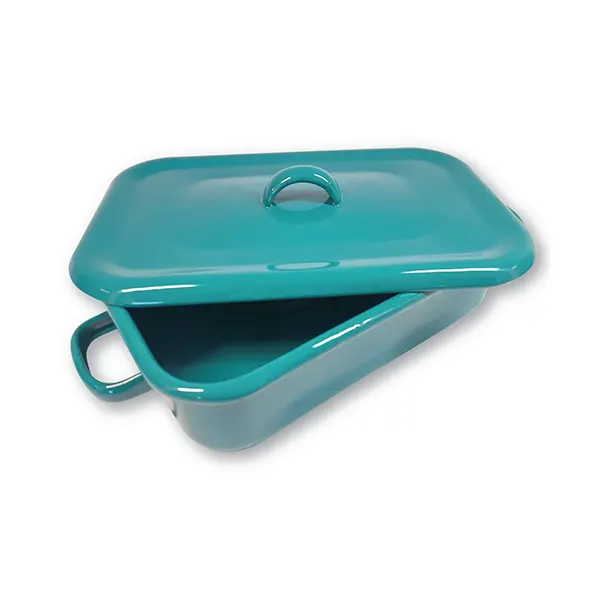 Onion and Herb Rectangle Enamel Pot