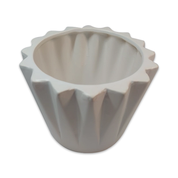 Decorative ceramic planter for shelves