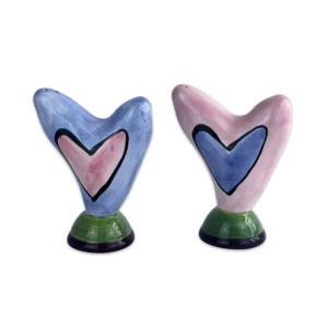 Artistic Painted Salt and Pepper Shakers - Set of 2